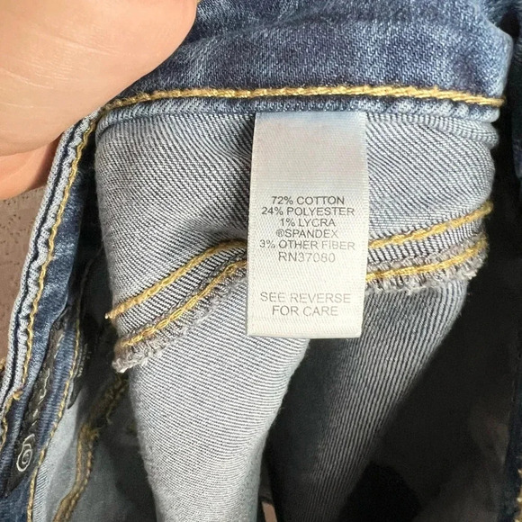 Versona Women's Blue Denim Pencil Skirt Size 27 Stretch Pockets Casual - Picture 8 of 10